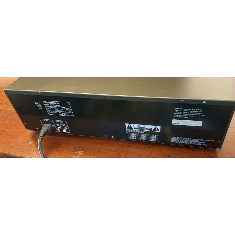 Technics SL-PD868 5-Disc CD Changer Player MASH Digital Servo System — Tested - Picture 4 of 5